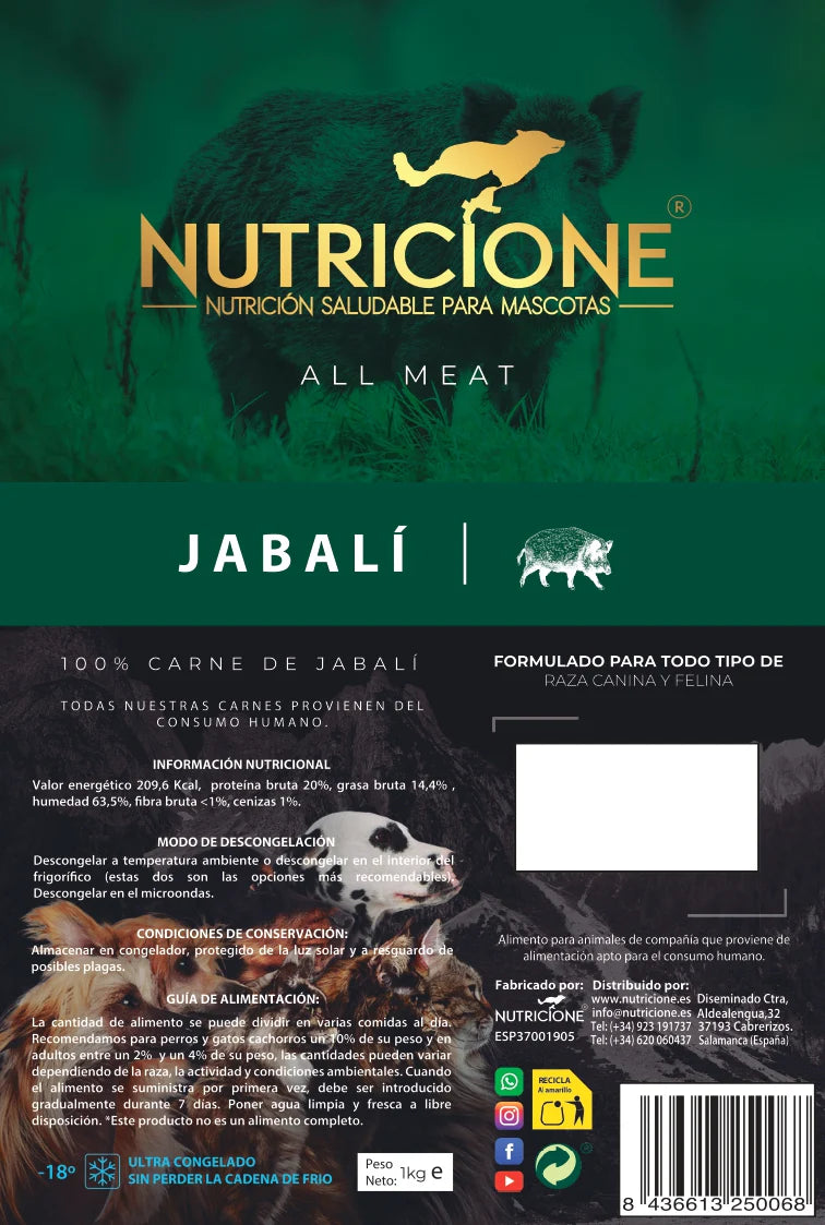 All Meat Jabalí, 1kg