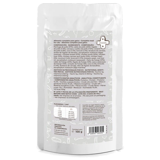 Menú Momento de ternura BIO (pollo)