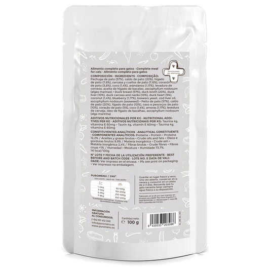 Menú Ronroneos sin Fin BIO (Pato)