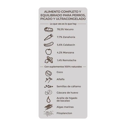 Menú Maravilla de Vacuno Monoproteico