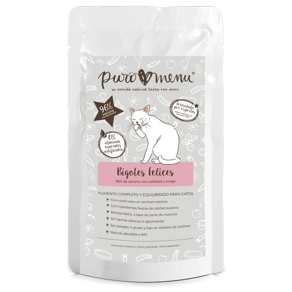 Menú Bigotes Felices BIO (Vacuno)