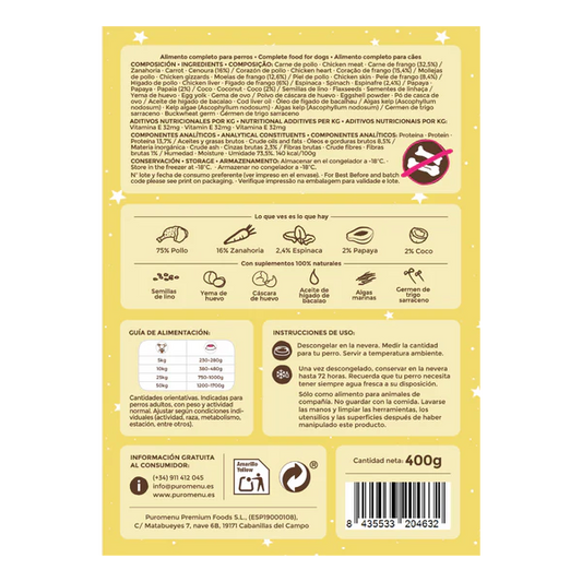 Menú Pollo Suprême 400g