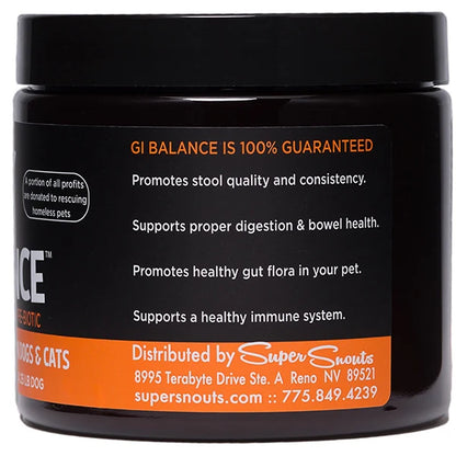 Super Snouts GI Balance 88 gr. Regulador Gastrointestinal 100% Natural. Prebiótico. Ayuda digestiva.