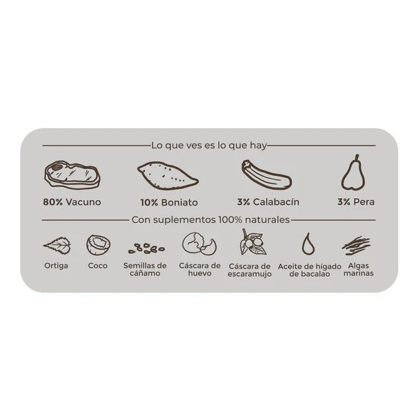Menú Maravilla de Vacuno BIO