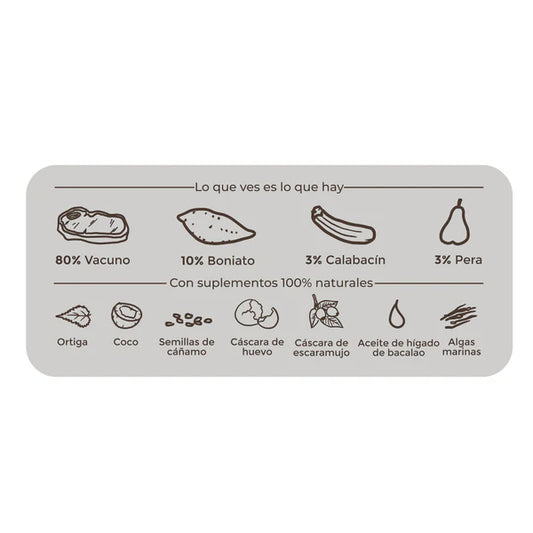 Menú Maravilla de Vacuno BIO
