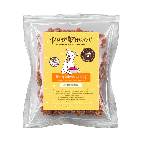 Menú Pavo y Salmón du Chef 400g