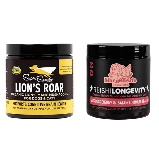 Pack Senior Hongos - Lion´s Roar (75 gr) + Reishi Longevity (75 gr)