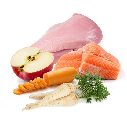 Menú Pavo y Salmón du Chef 400g