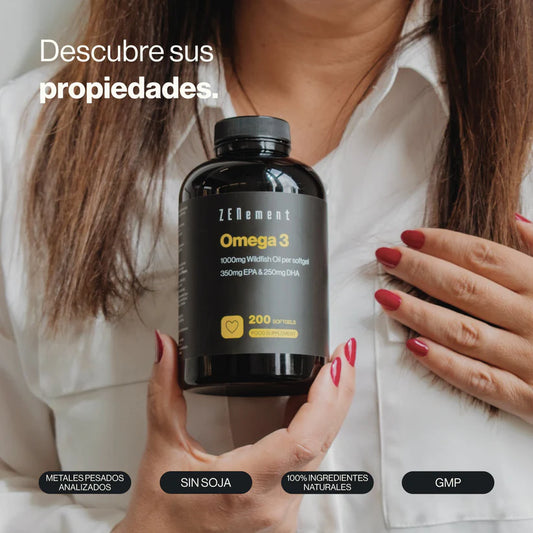 Omega-3 Aceite de pescado salvaje 1000mg 35% EPA I 25% DHA - 200 Cápsulas Blandas