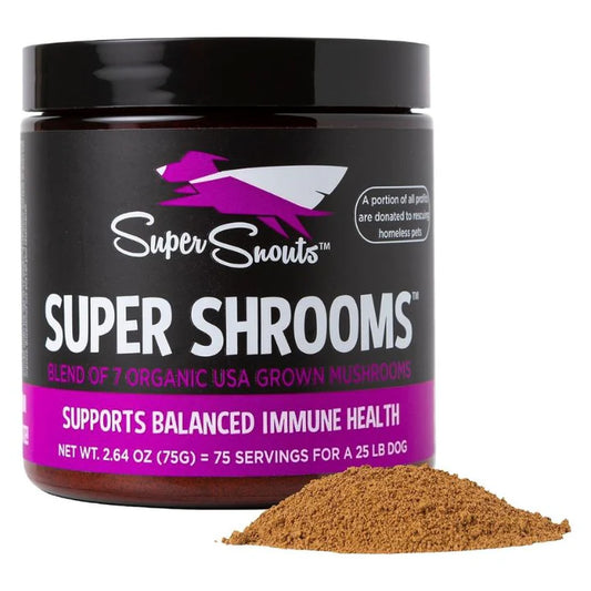 Super Snouts Super Shrooms. Regula y Refuerza el Sistema Inmune. Ayuda con alergias.