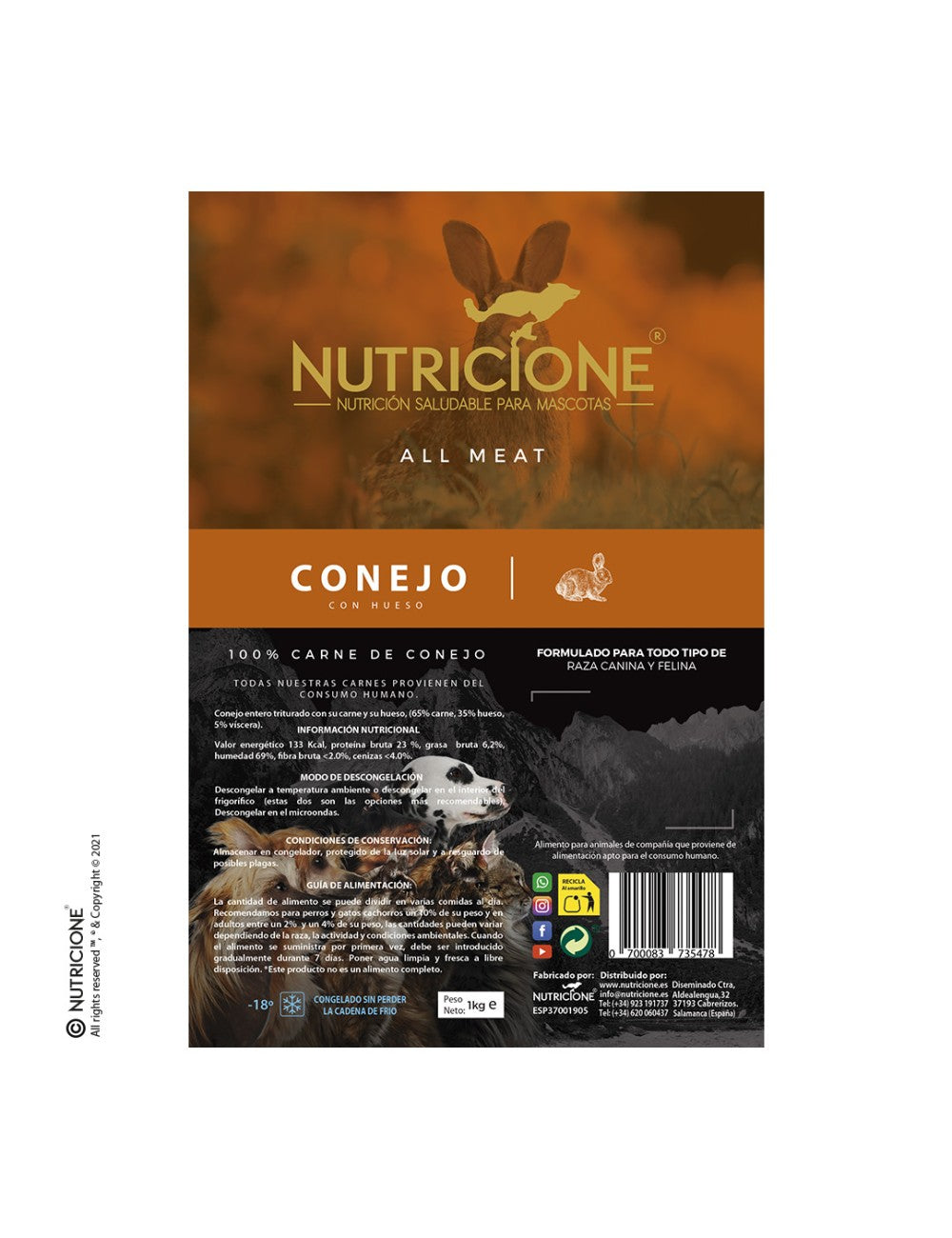 All Meat Conejo, 1kg